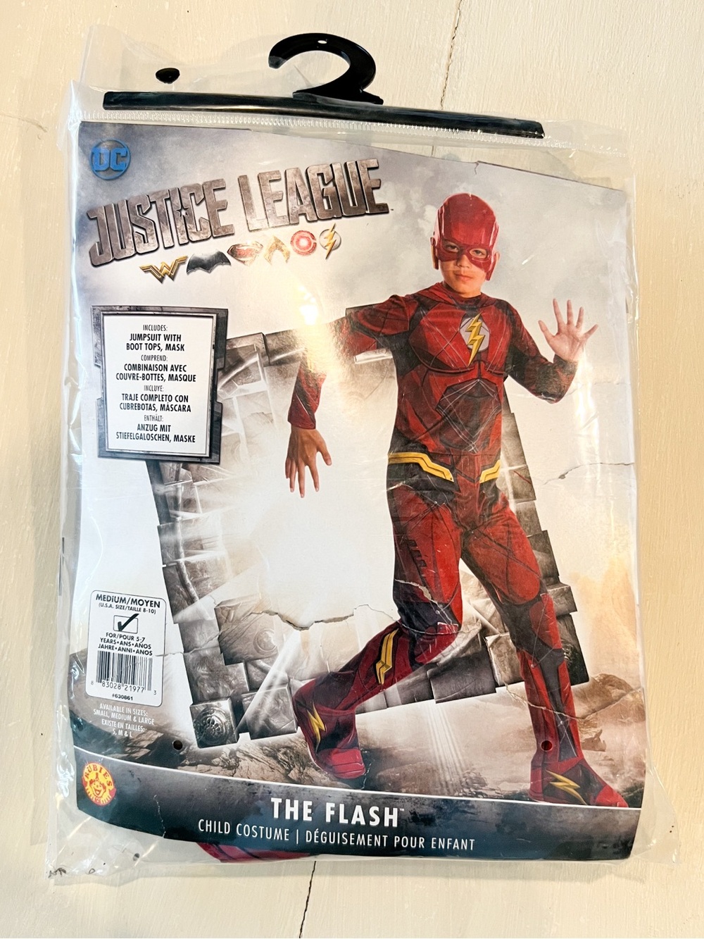 Rubie's Costume Boys Justice League Deluxe Flash Costume size 5-7 years